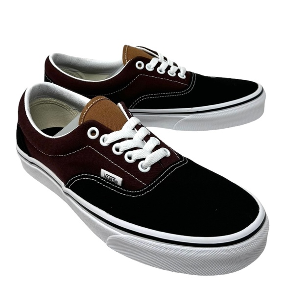 VANS Era Classic Sneakers SB Women's Size Low Top Black Brown Canvas VN0005UEYS8 - Picture 2 of 9